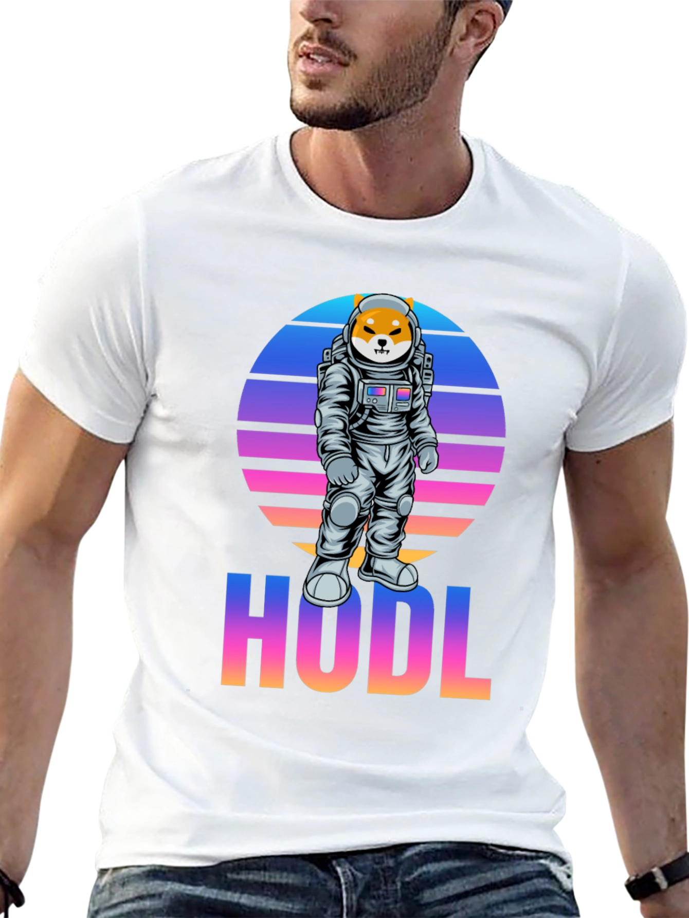 HODL Shiba Inu Astronaut T-Shirt