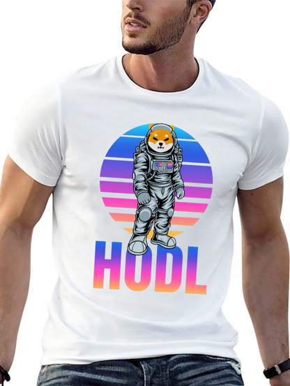 HODL Shiba Inu Astronaut T-Shirt