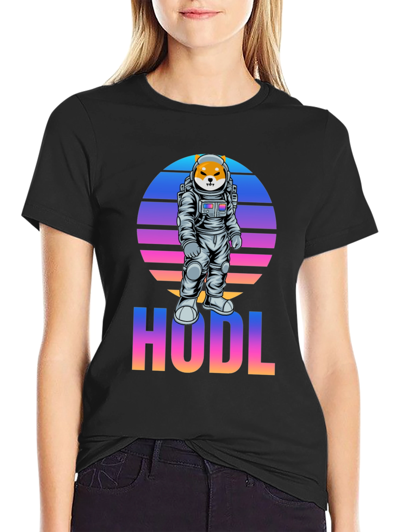 HODL Shiba Inu Astronaut T-Shirt
