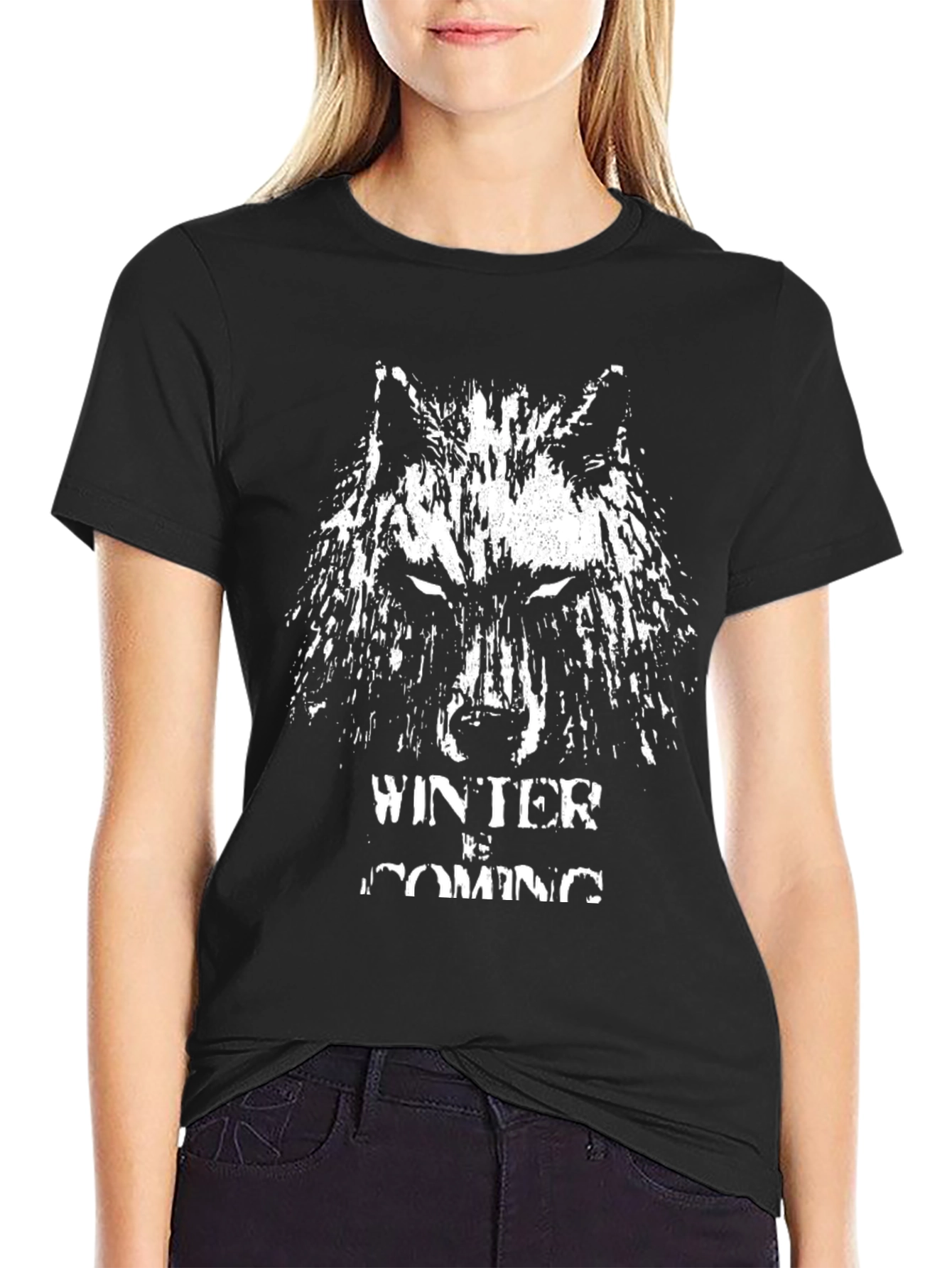 Winter is Coming Wolf Graphic Tee