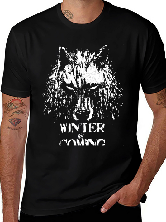 Winter is Coming Wolf Graphic Tee
