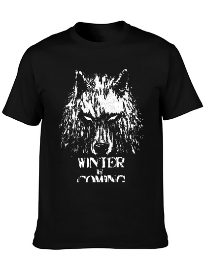 Winter is Coming Wolf Graphic Tee