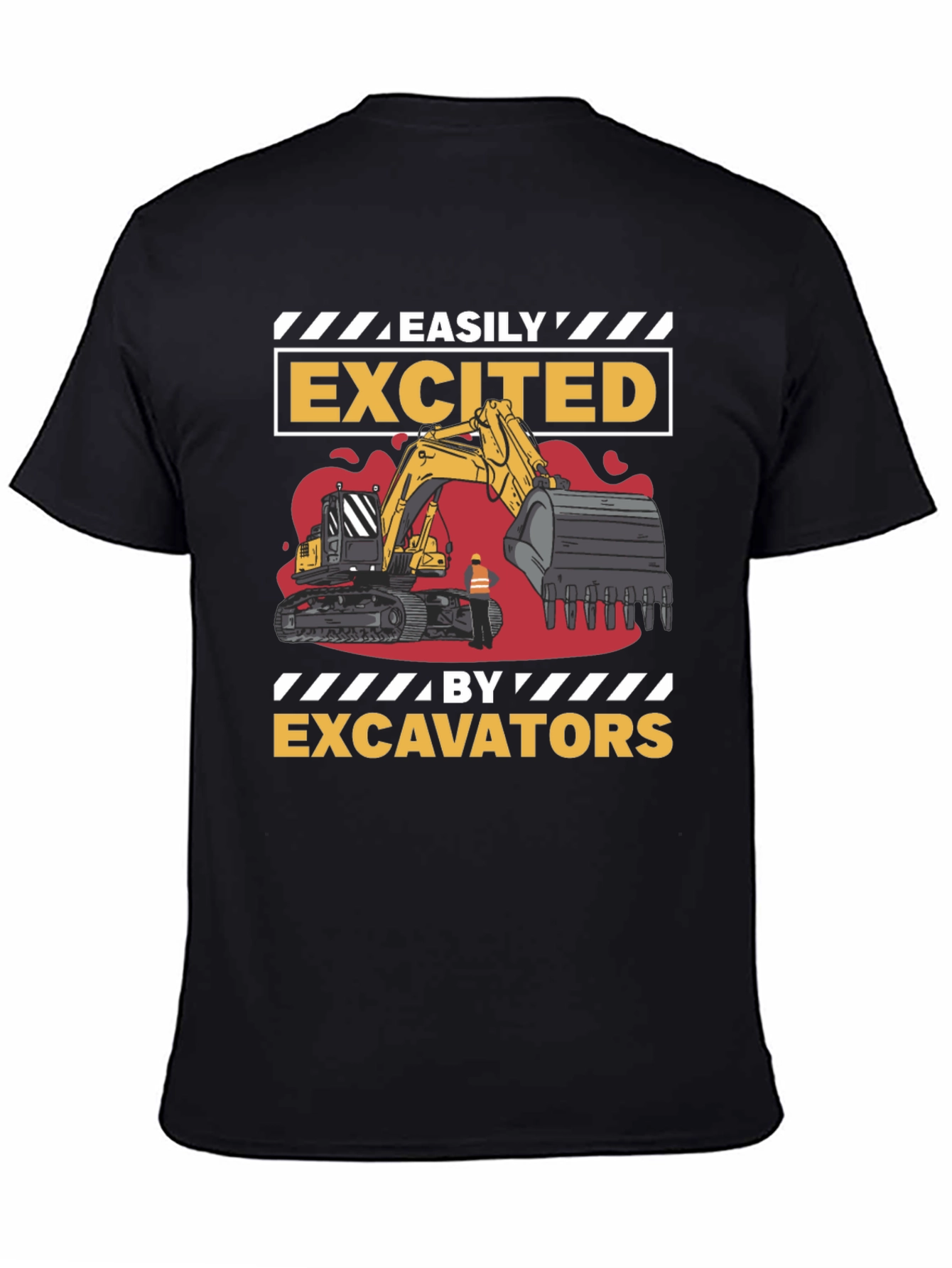 Easily Excited By Excavators Mens T-Shirt