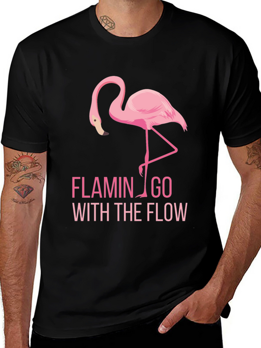 Flamingo Go With The Flow Graphic Tee