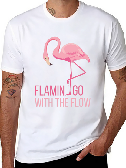 Flamingo Go With The Flow Graphic Tee