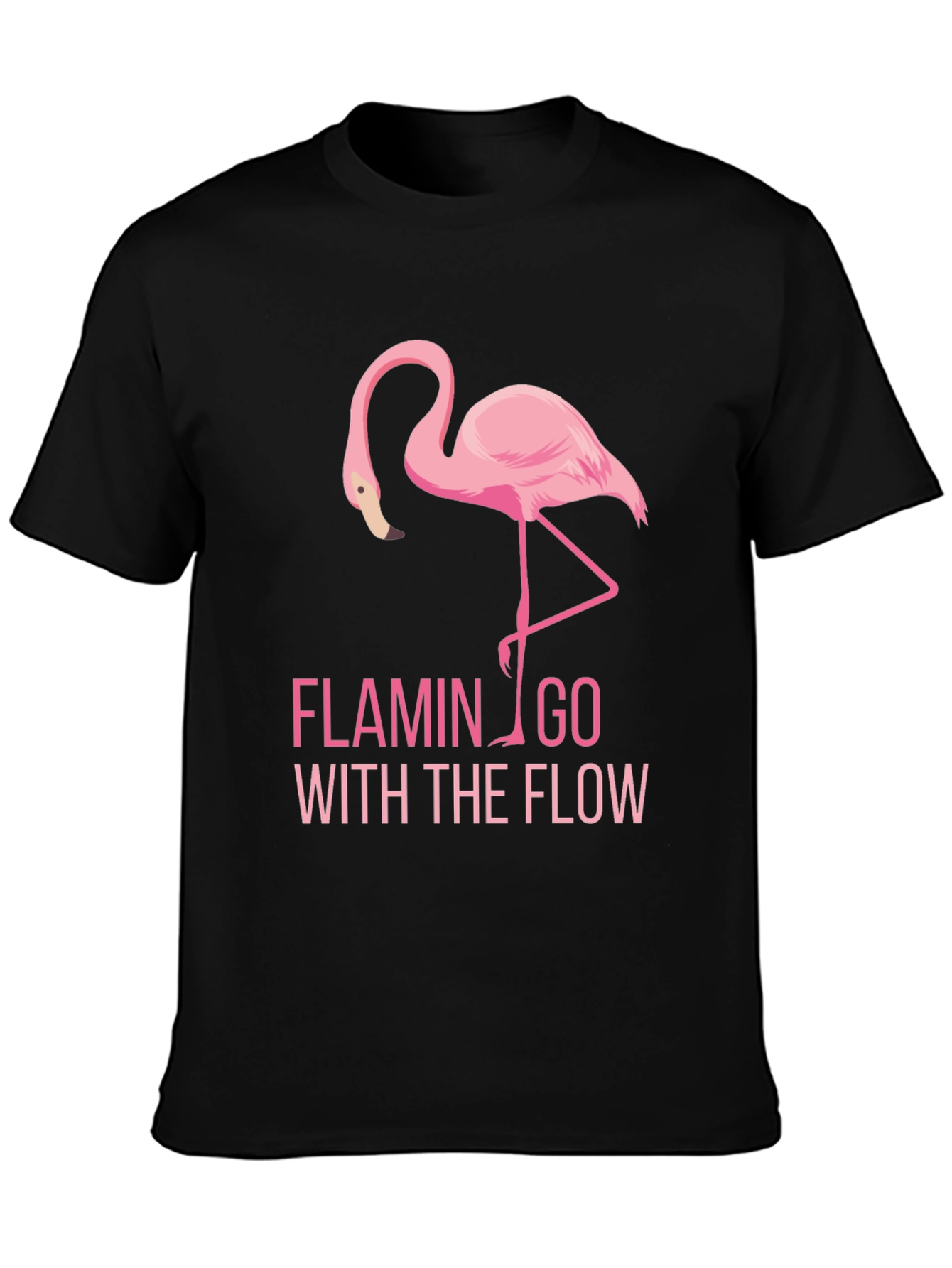 Flamingo Go With The Flow Graphic Tee