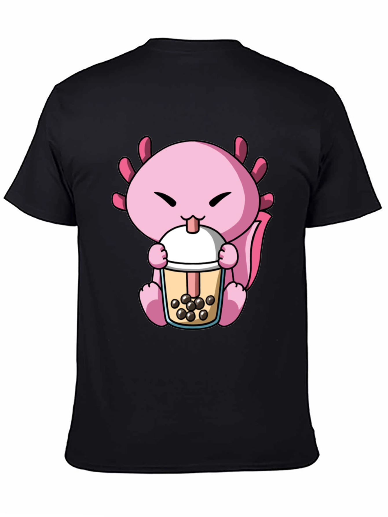 Axolotl Boba Tea Graphic Tee - Cute & Fun