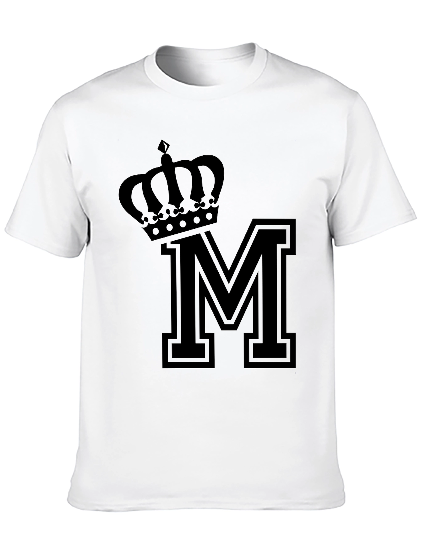 Crown M Black T-Shirt