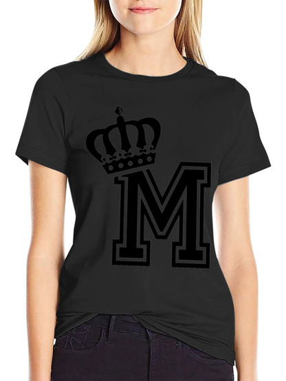 Crown M Black T-Shirt