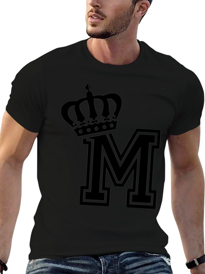 Crown M Black T-Shirt