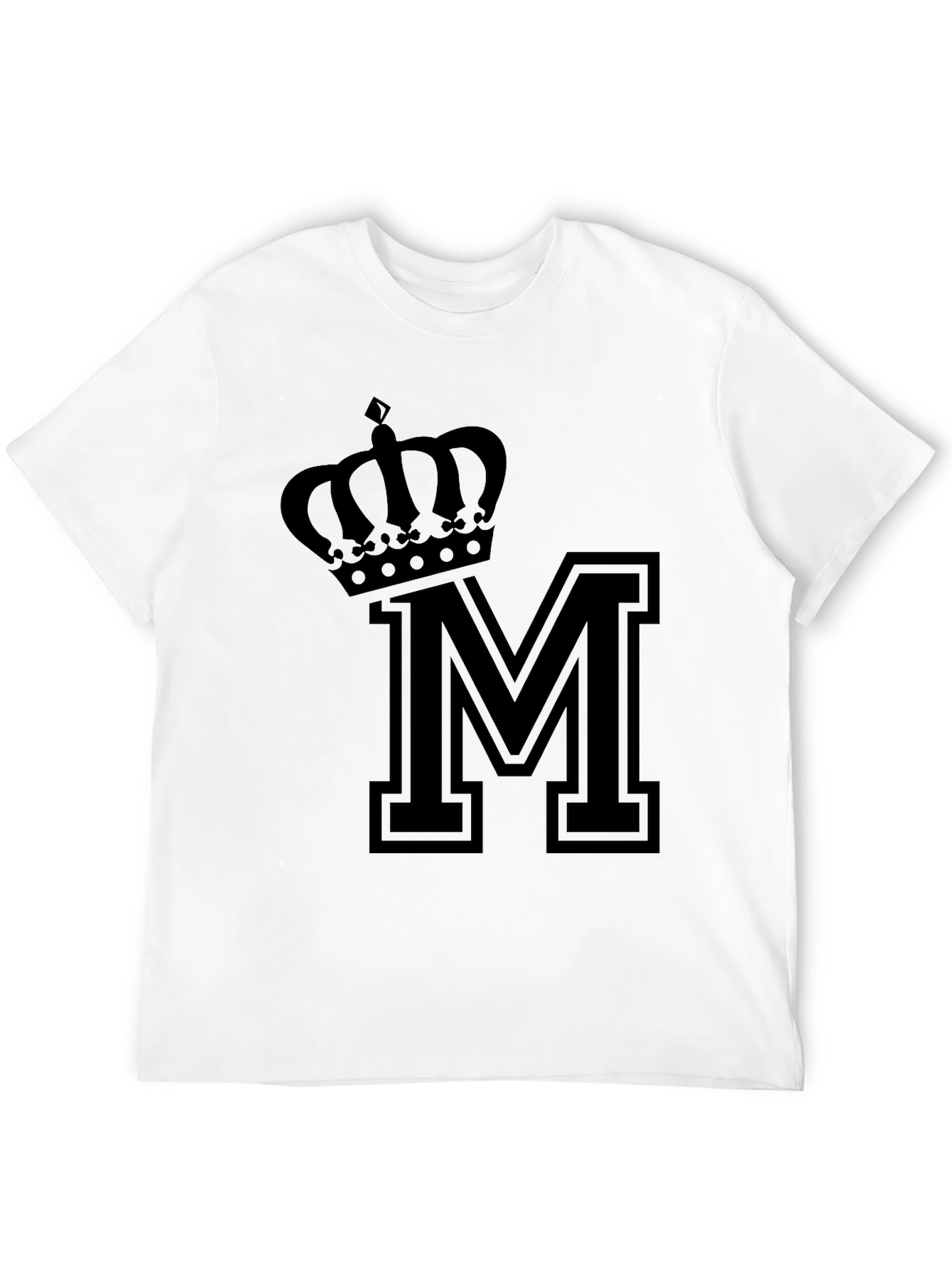 Crown M Black T-Shirt
