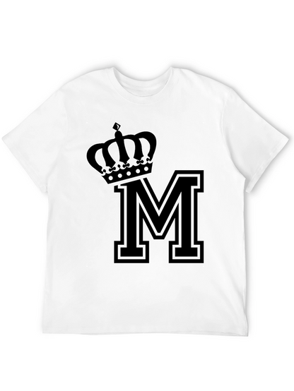 Crown M Black T-Shirt