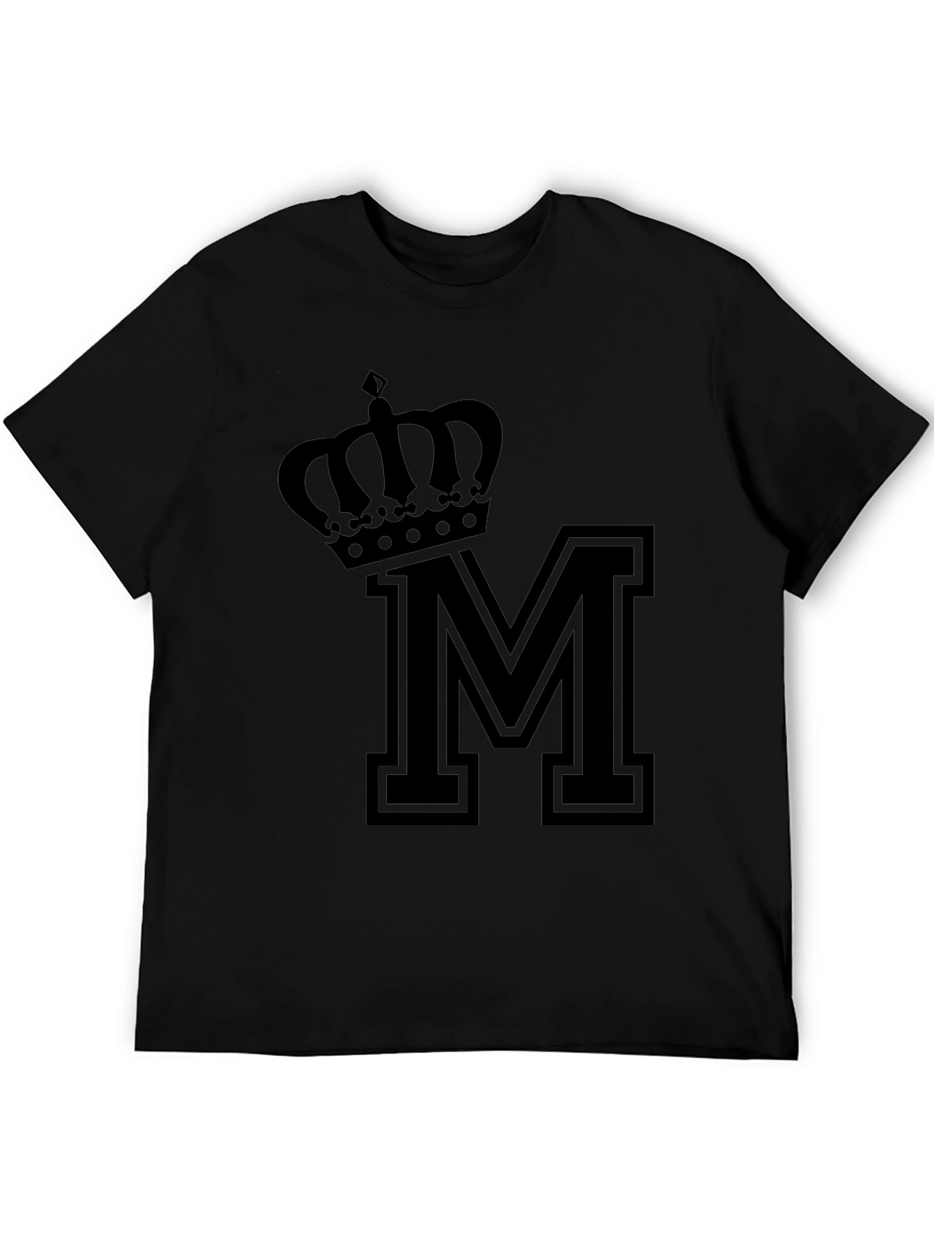 Crown M Black T-Shirt