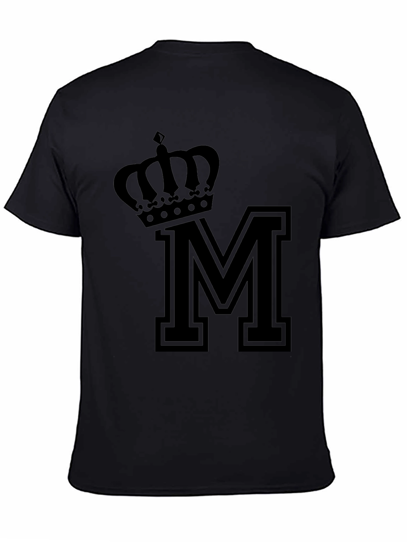 Crown M Black T-Shirt