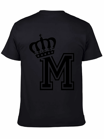 Crown M Black T-Shirt
