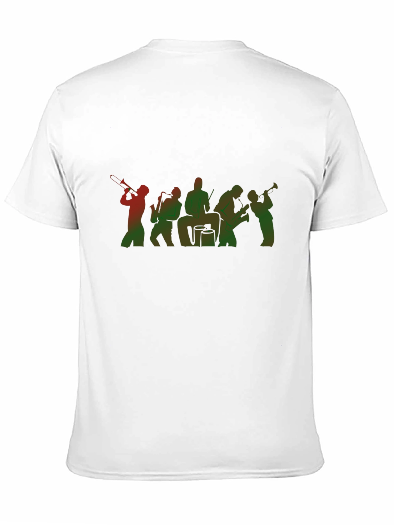 Jazz Band Graphic Tee - Black Cotton Blend