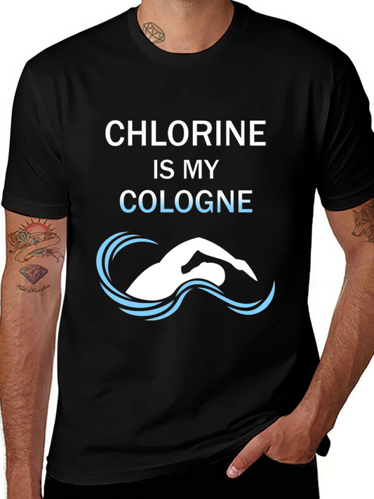 Chlorine Cologne T-Shirt - Swimmers Tee