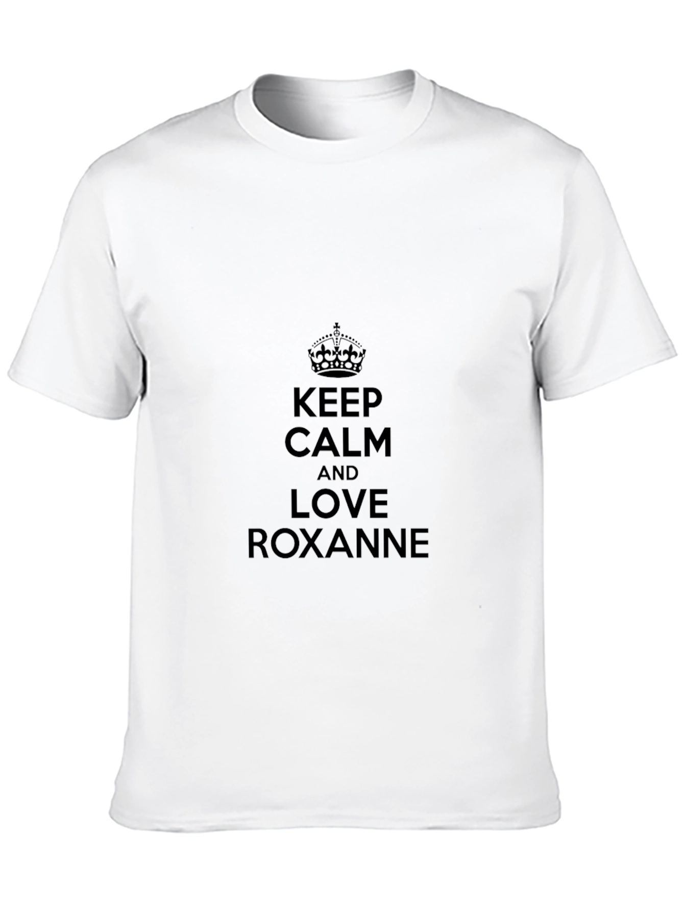 Keep Calm and Love Roxanne Black Tee
