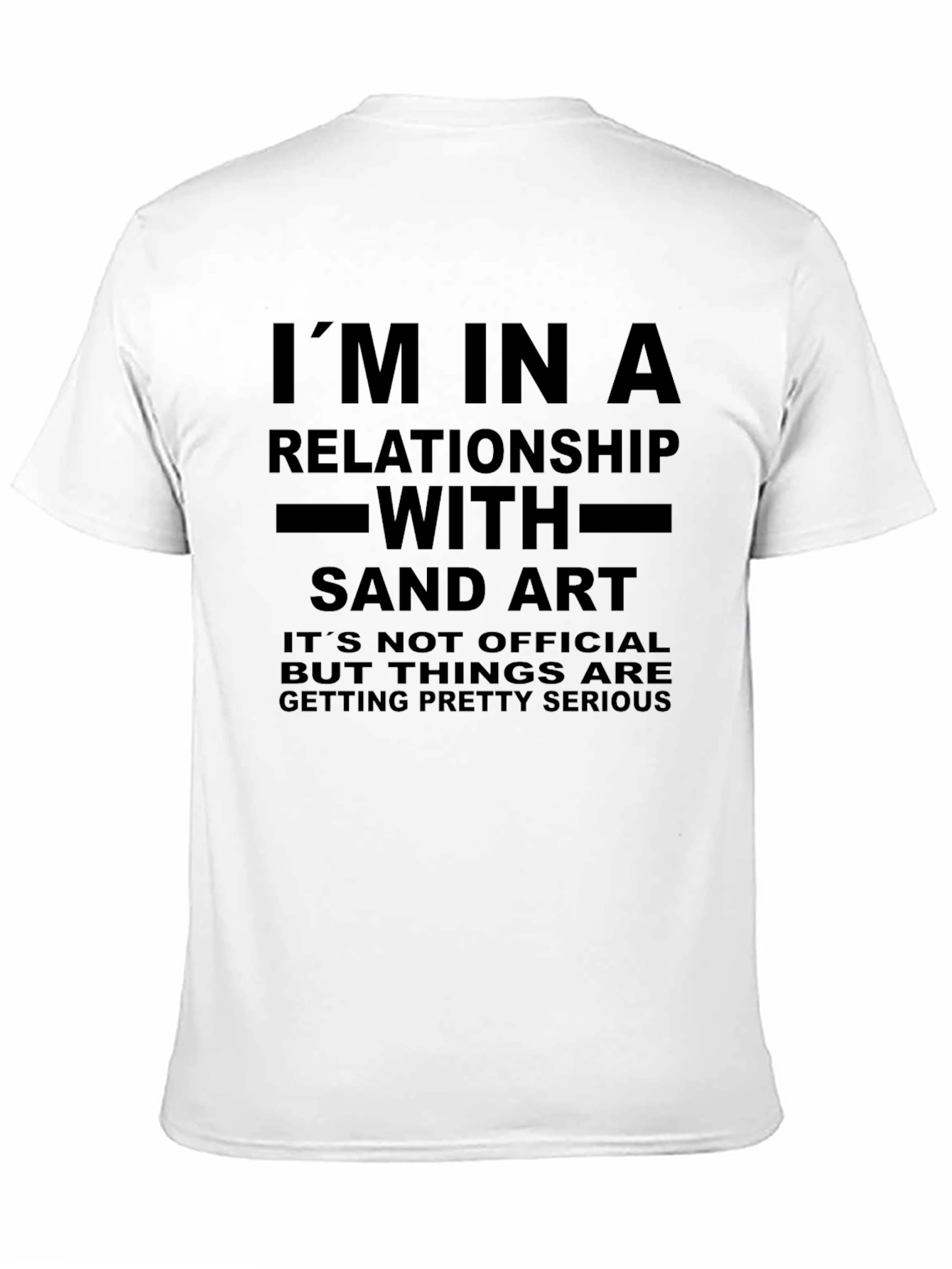 Sand Art Relationship T-Shirt - Funny Novelty Tee