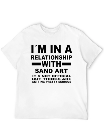 Sand Art Relationship T-Shirt - Funny Novelty Tee