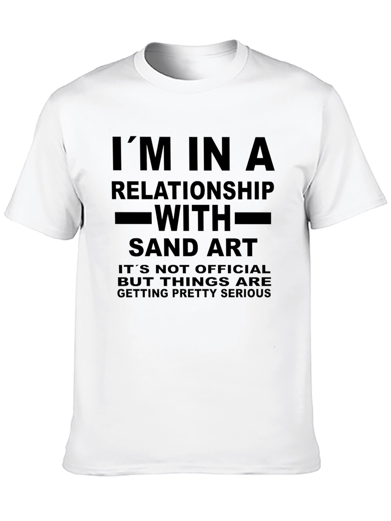 Sand Art Relationship T-Shirt - Funny Novelty Tee