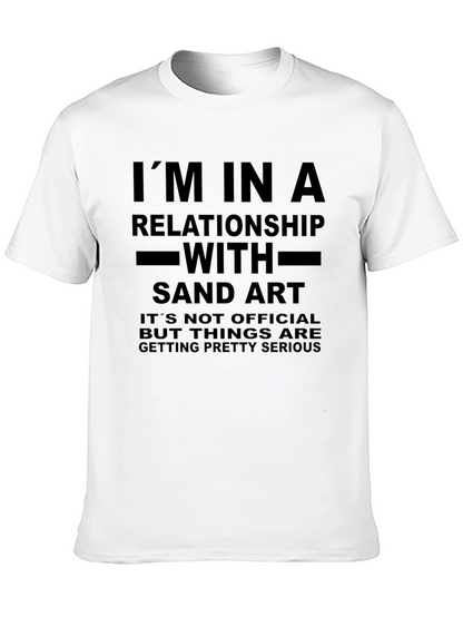 Sand Art Relationship T-Shirt - Funny Novelty Tee