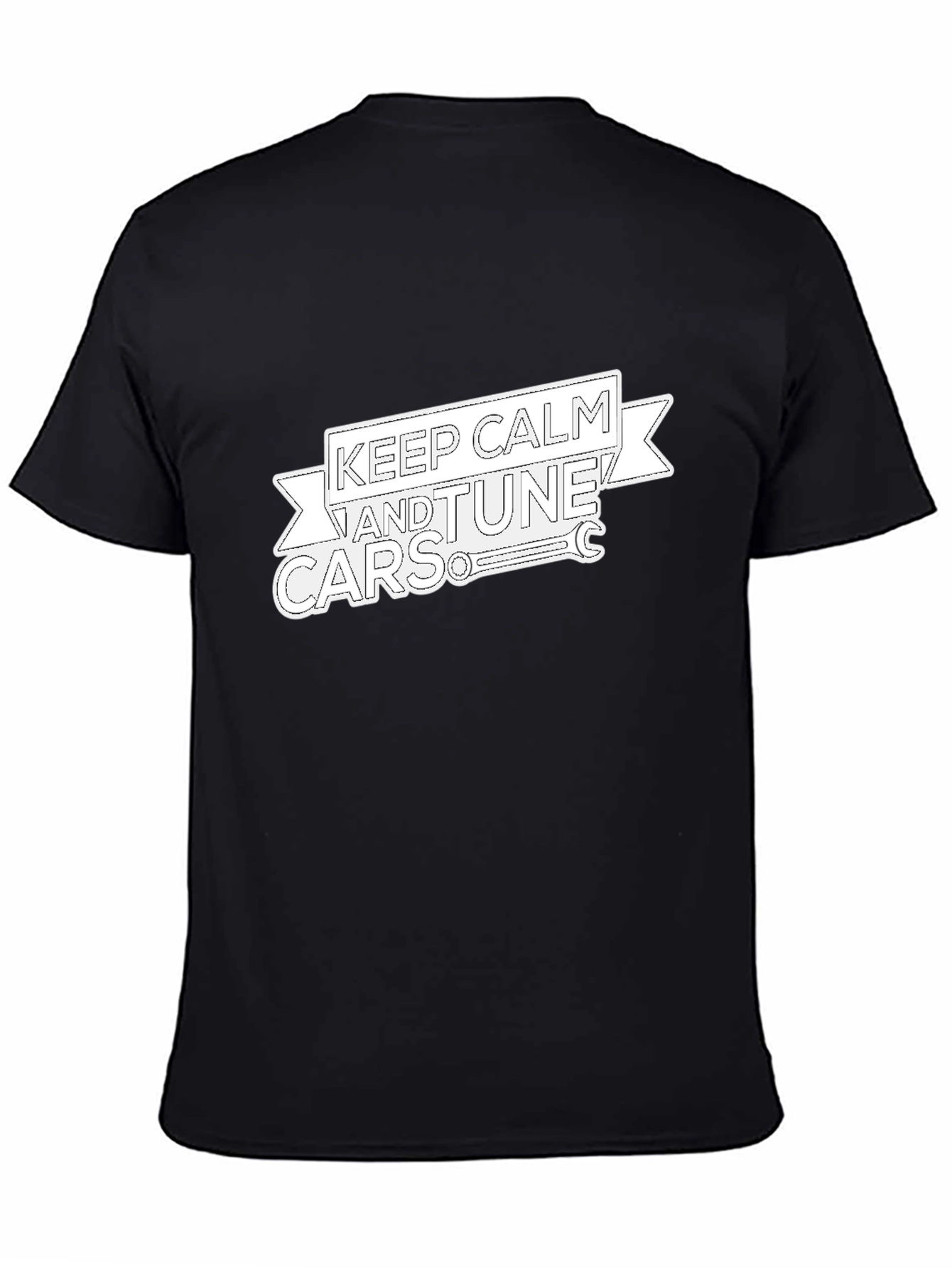 Keep Calm & Tune Cars Black T-Shirt
