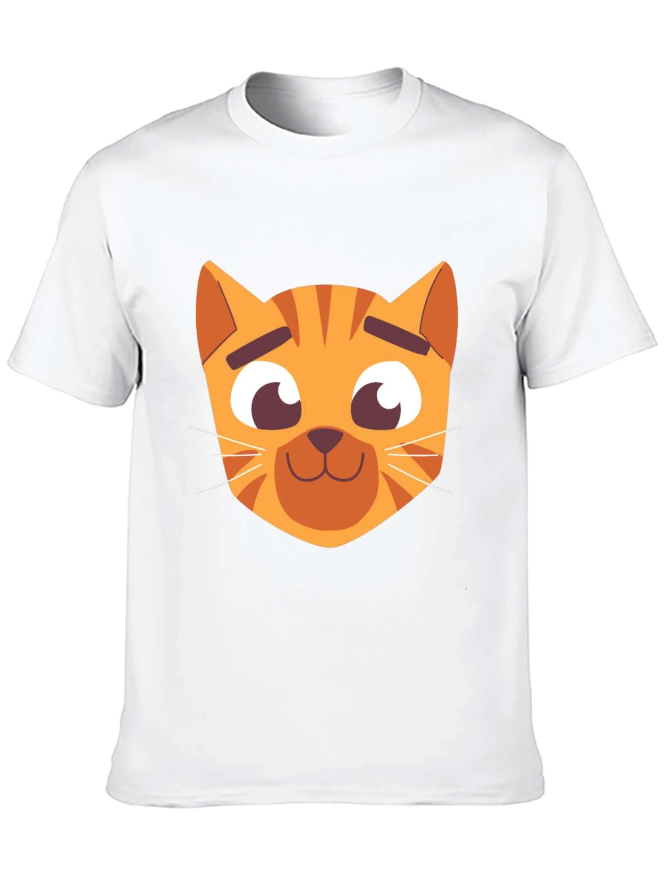 Cartoon Cat Graphic Black T-Shirt
