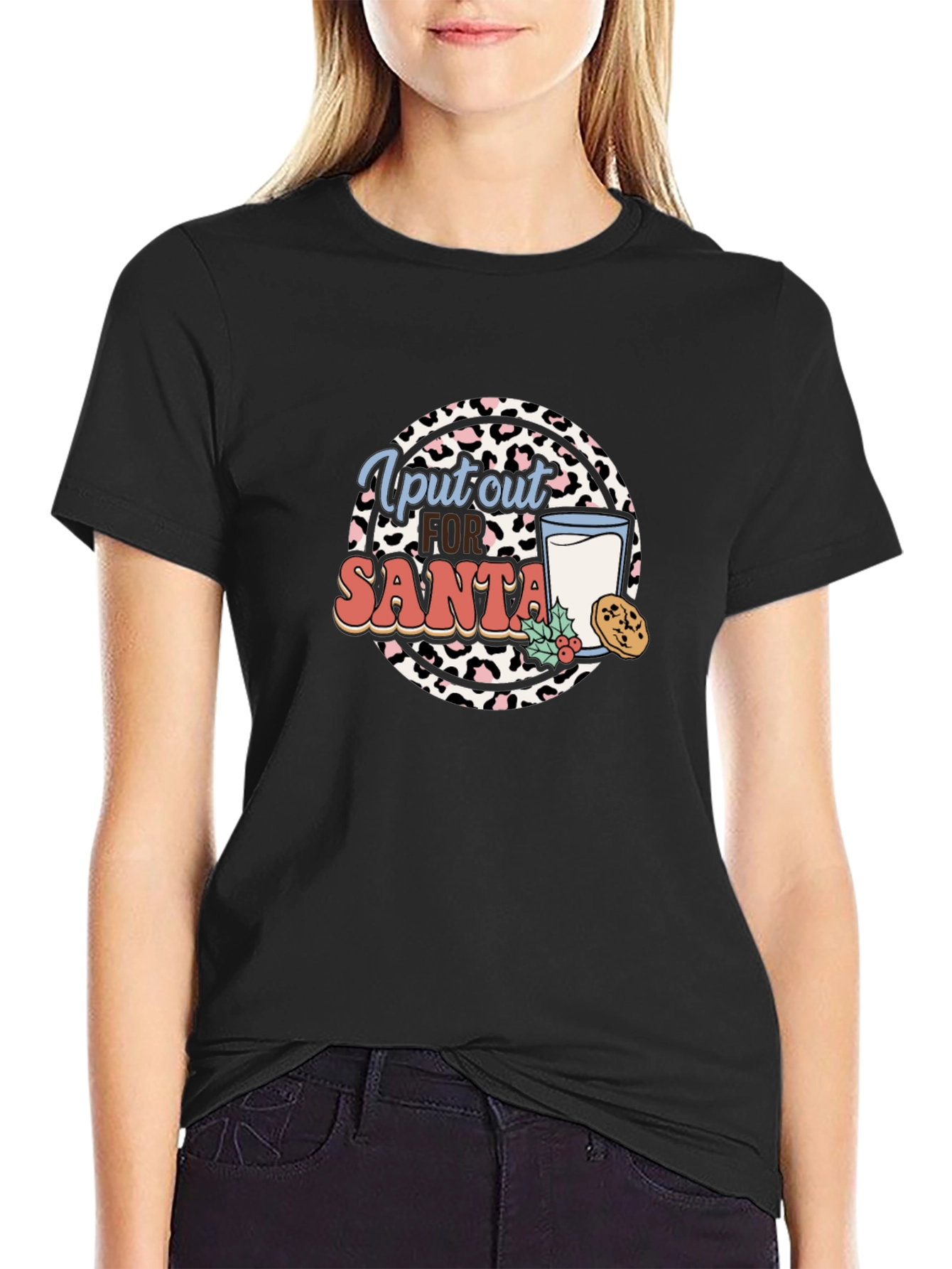 I Put Out For Santa Graphic T-Shirt