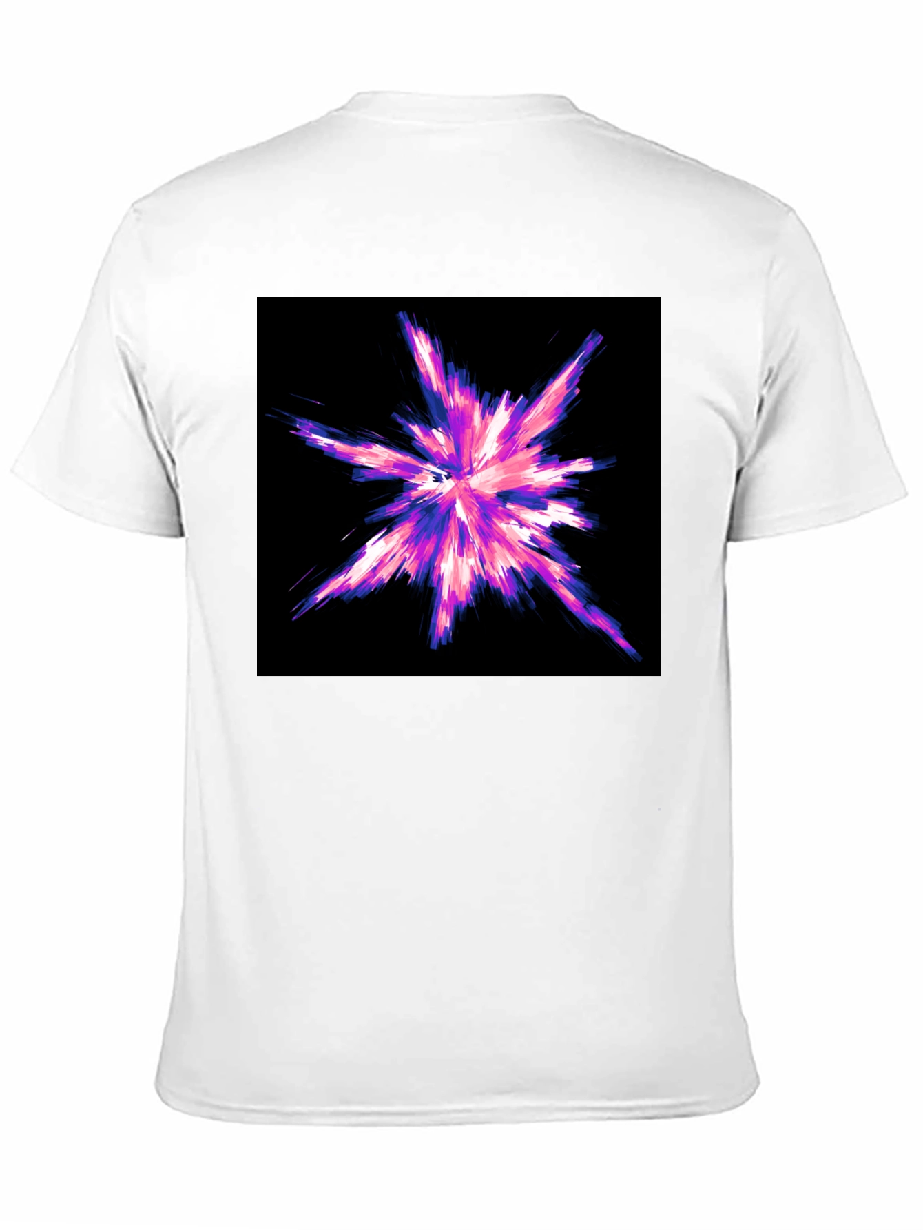 Abstract Burst Graphic Black T-Shirt