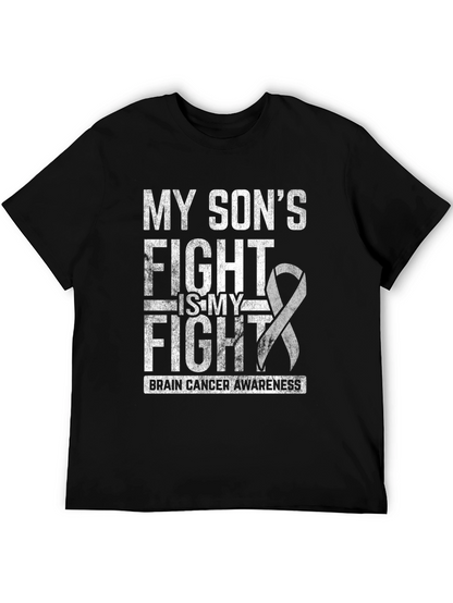 Brain Cancer Awareness T-Shirt - My Sons Fight