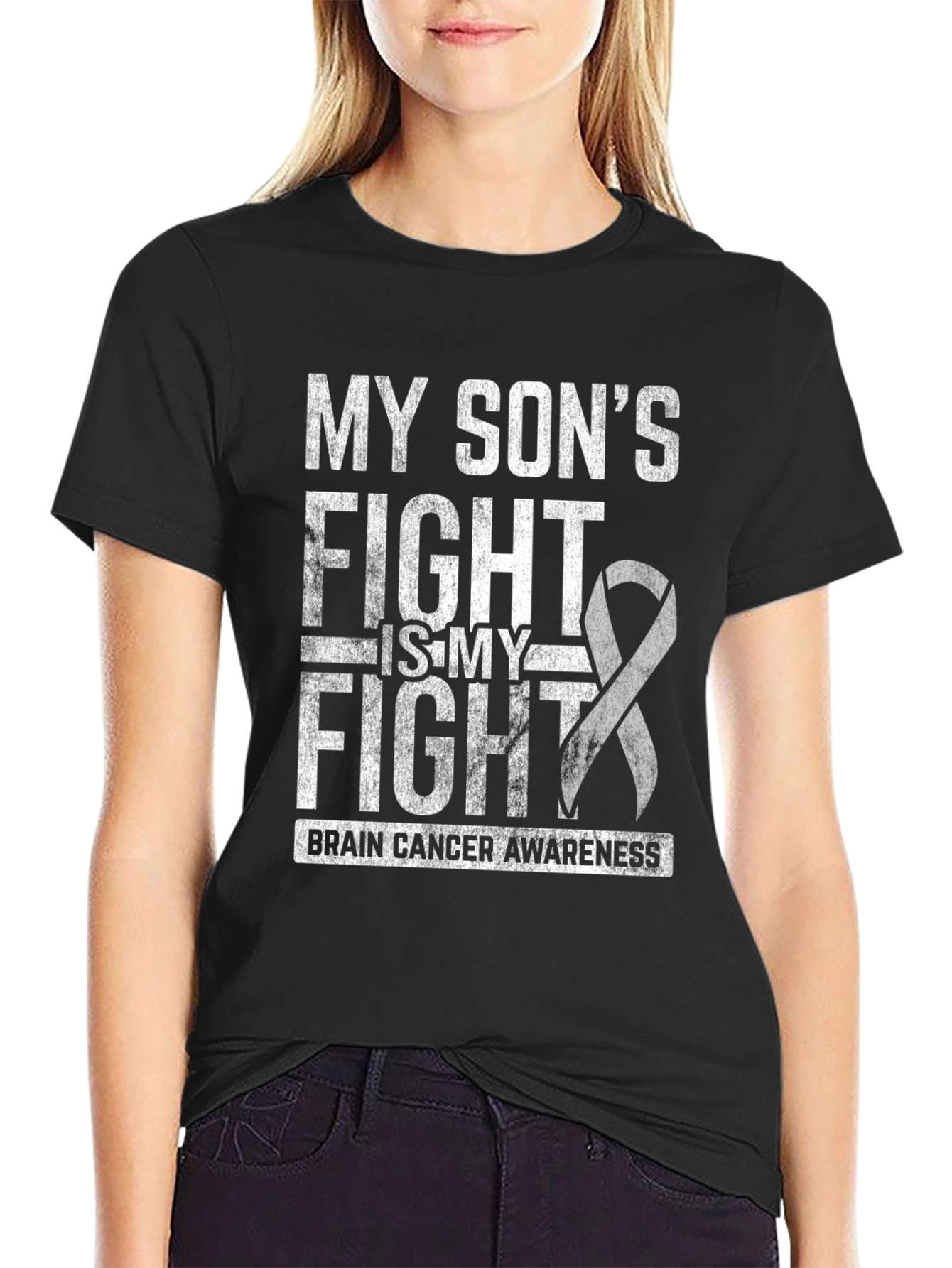 Brain Cancer Awareness T-Shirt - My Sons Fight