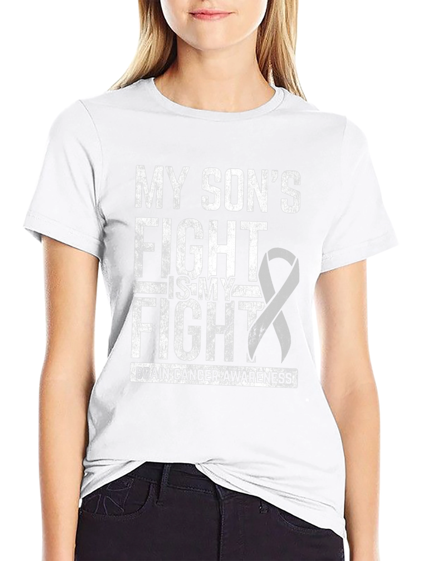 Brain Cancer Awareness T-Shirt - My Sons Fight