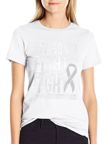 Brain Cancer Awareness T-Shirt - My Sons Fight