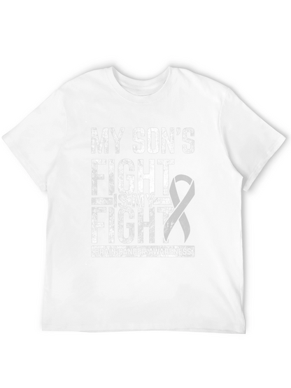 Brain Cancer Awareness T-Shirt - My Sons Fight