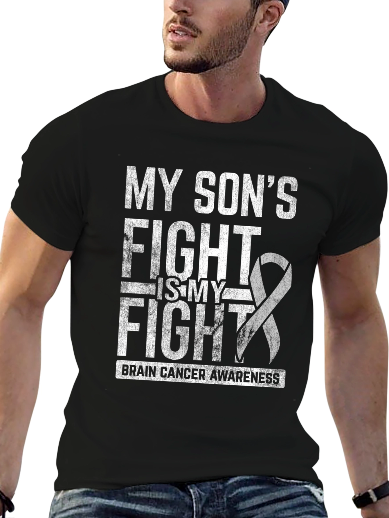Brain Cancer Awareness T-Shirt - My Sons Fight