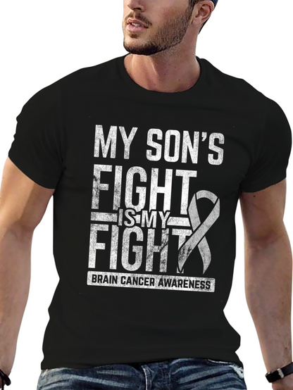 Brain Cancer Awareness T-Shirt - My Sons Fight
