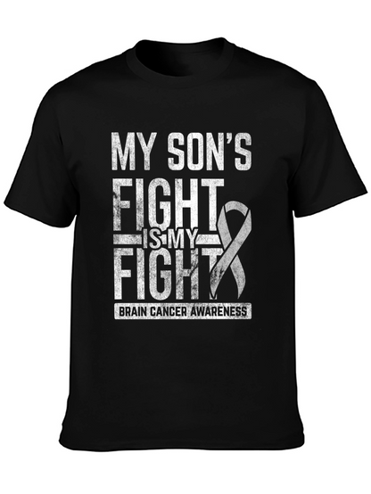 Brain Cancer Awareness T-Shirt - My Sons Fight