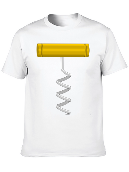 Wine Opener Graphic T-Shirt - Funny Sommelier Tee