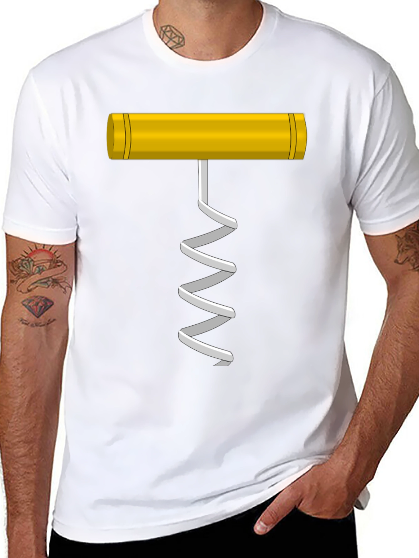Wine Opener Graphic T-Shirt - Funny Sommelier Tee