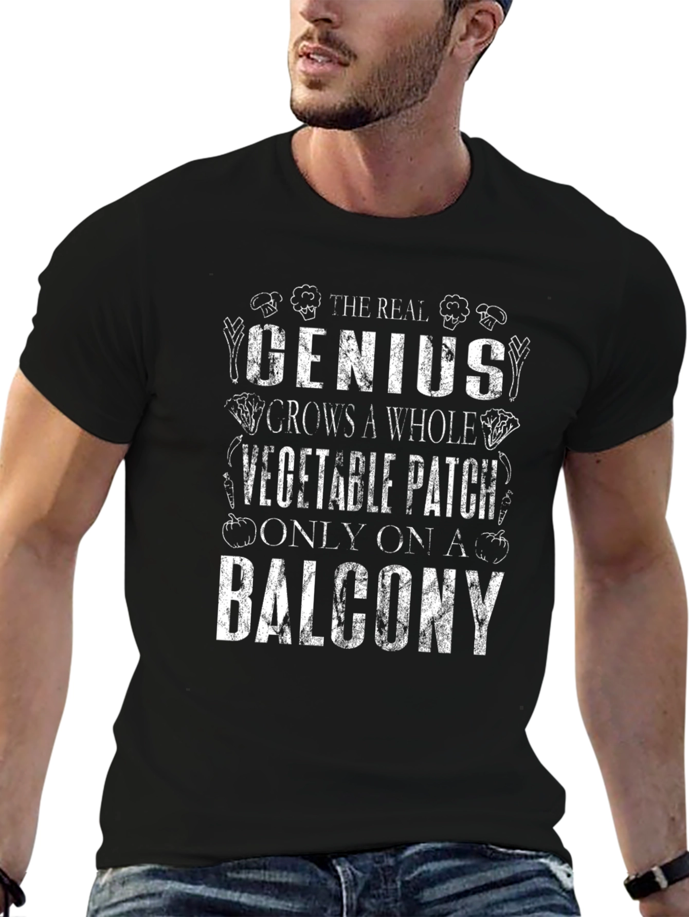 Gardening Genius T-Shirt: Balcony Vegetable Patch Tee