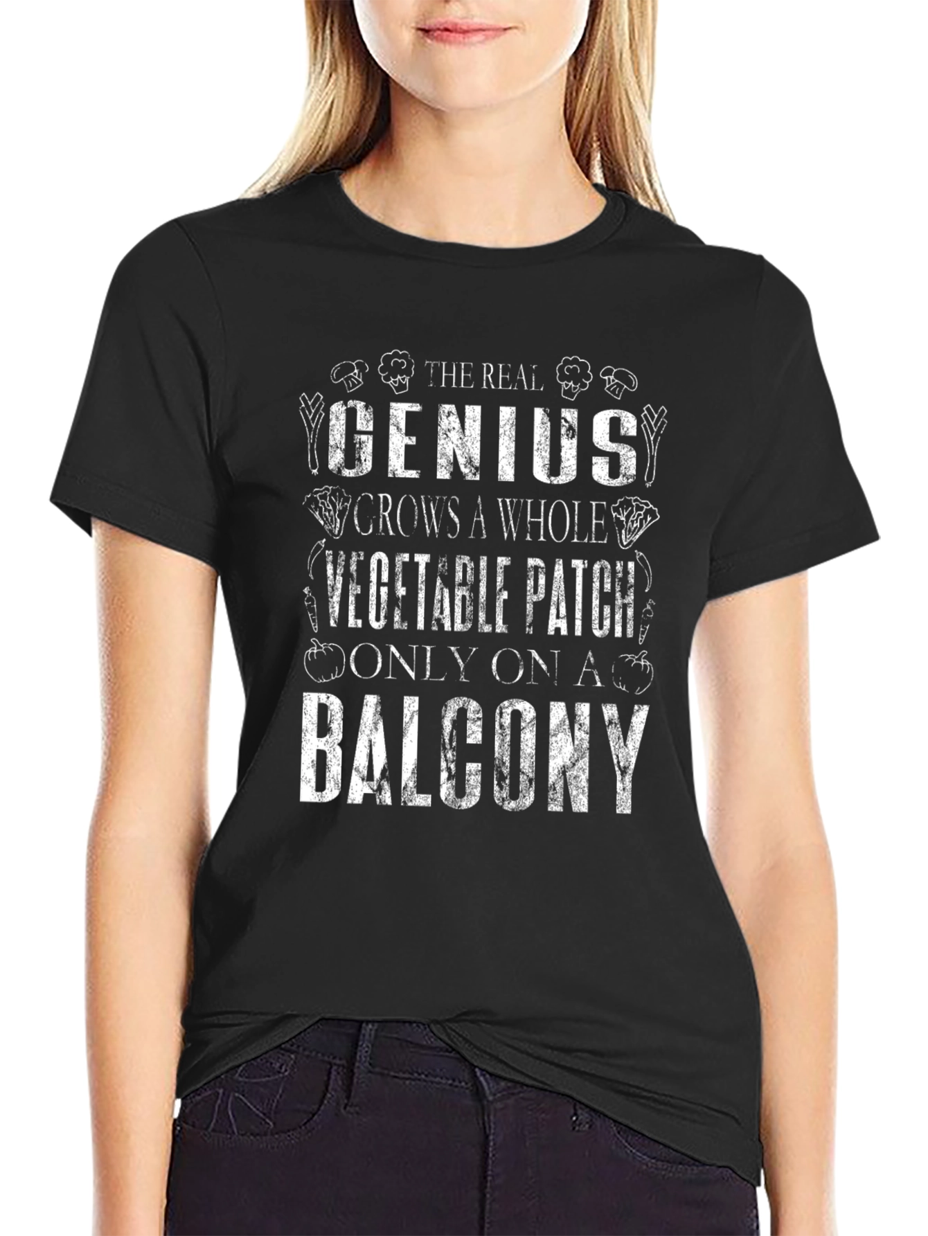 Gardening Genius T-Shirt: Balcony Vegetable Patch Tee