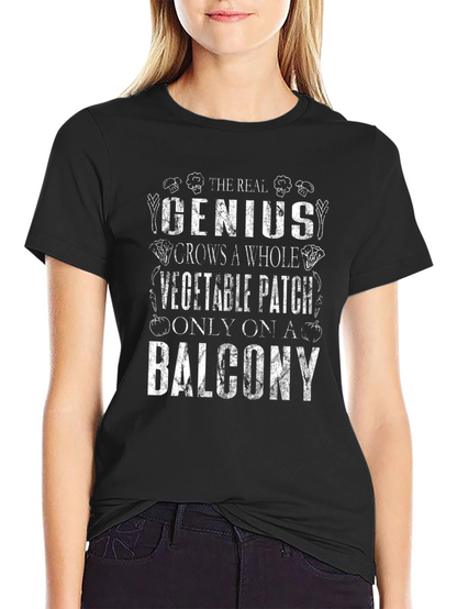 Gardening Genius T-Shirt: Balcony Vegetable Patch Tee