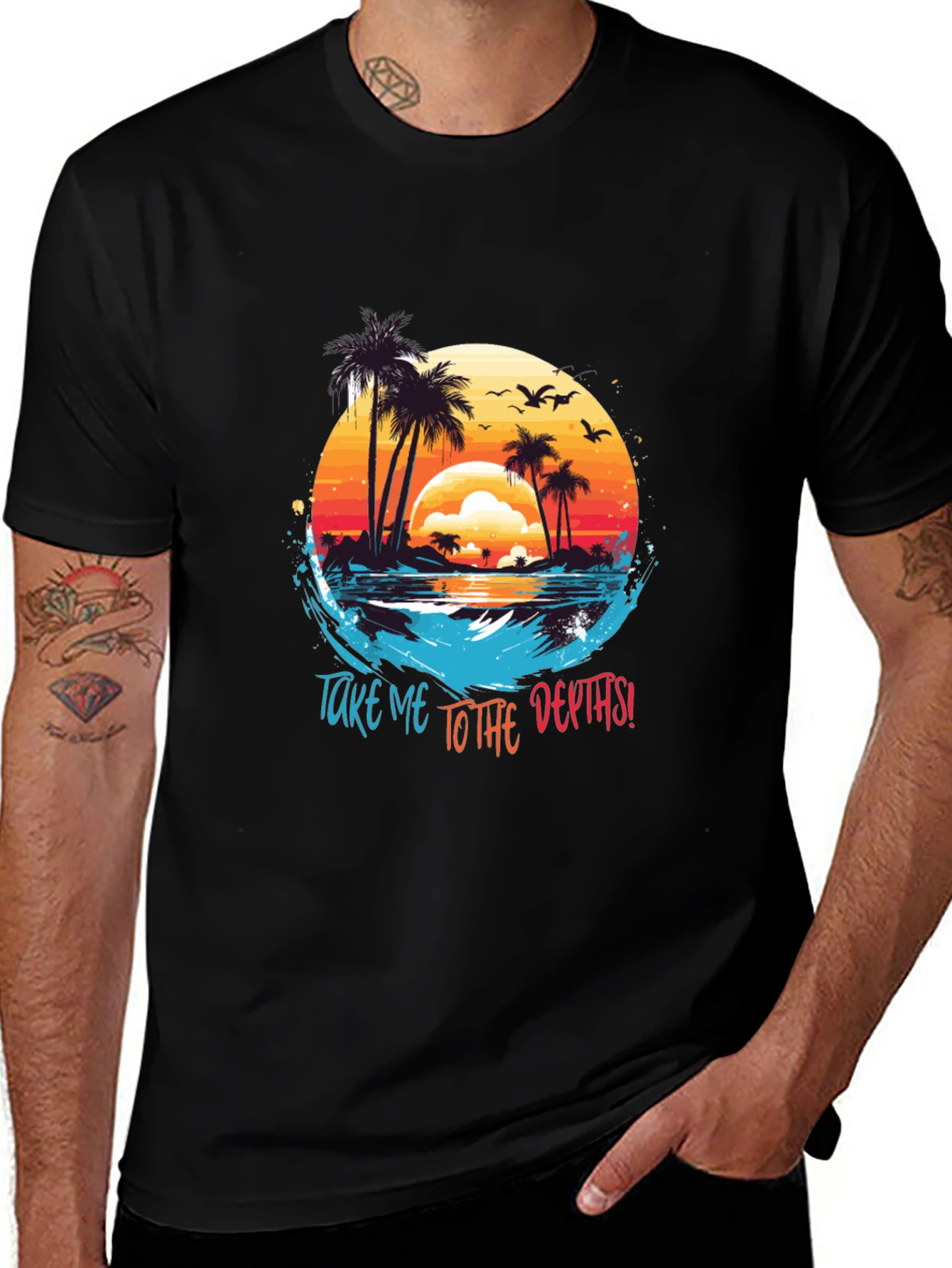 Tropical Island T-Shirt: Take Me To The Depths!