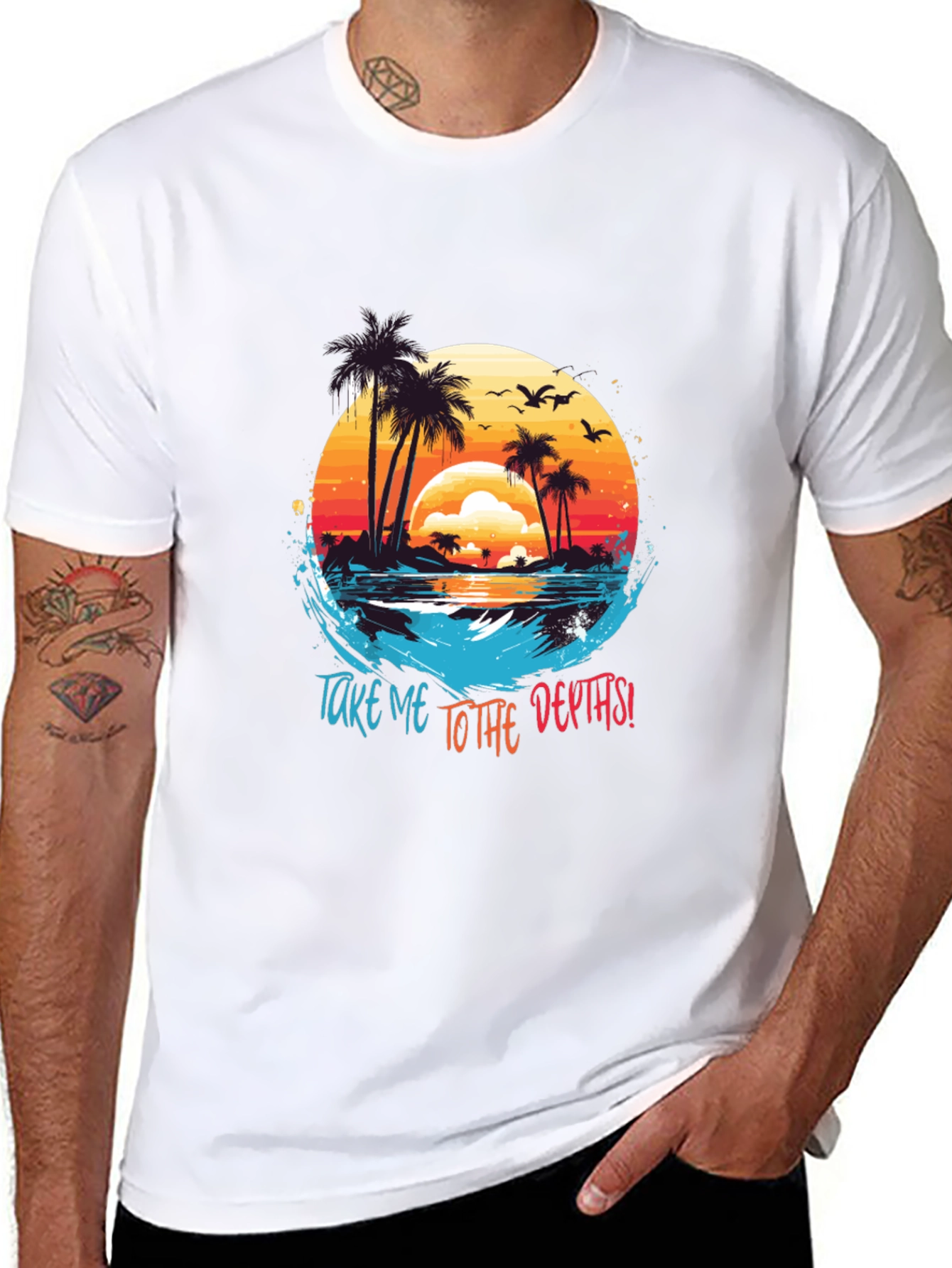 Tropical Island T-Shirt: Take Me To The Depths!