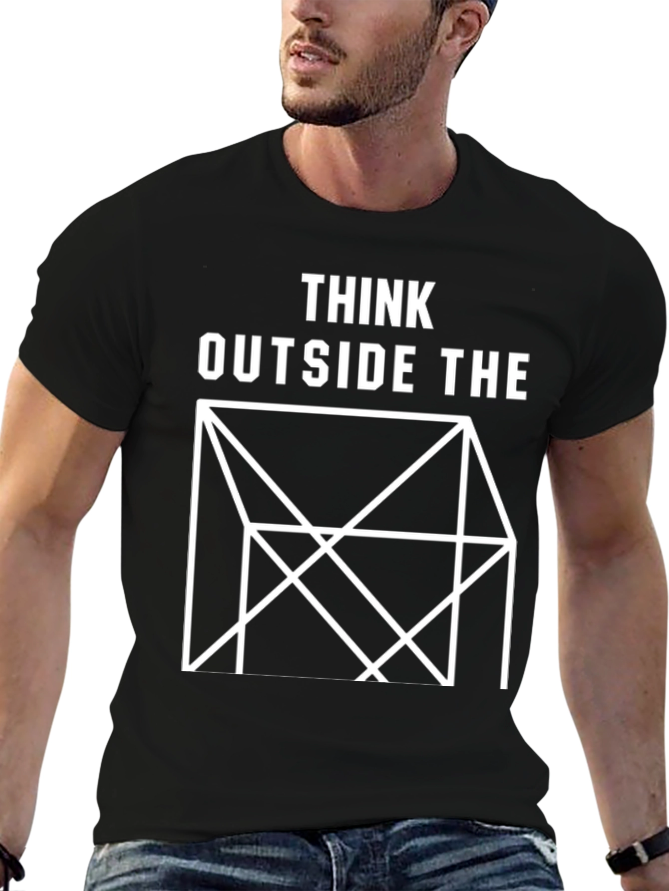 Think Outside the Box Graphic T-Shirt