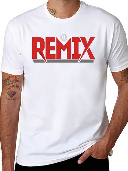 El Remix Graphic Tee - Stylish Black T-Shirt