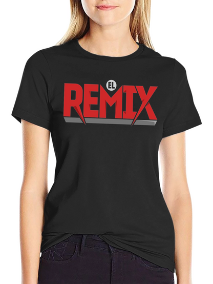 El Remix Graphic Tee - Stylish Black T-Shirt