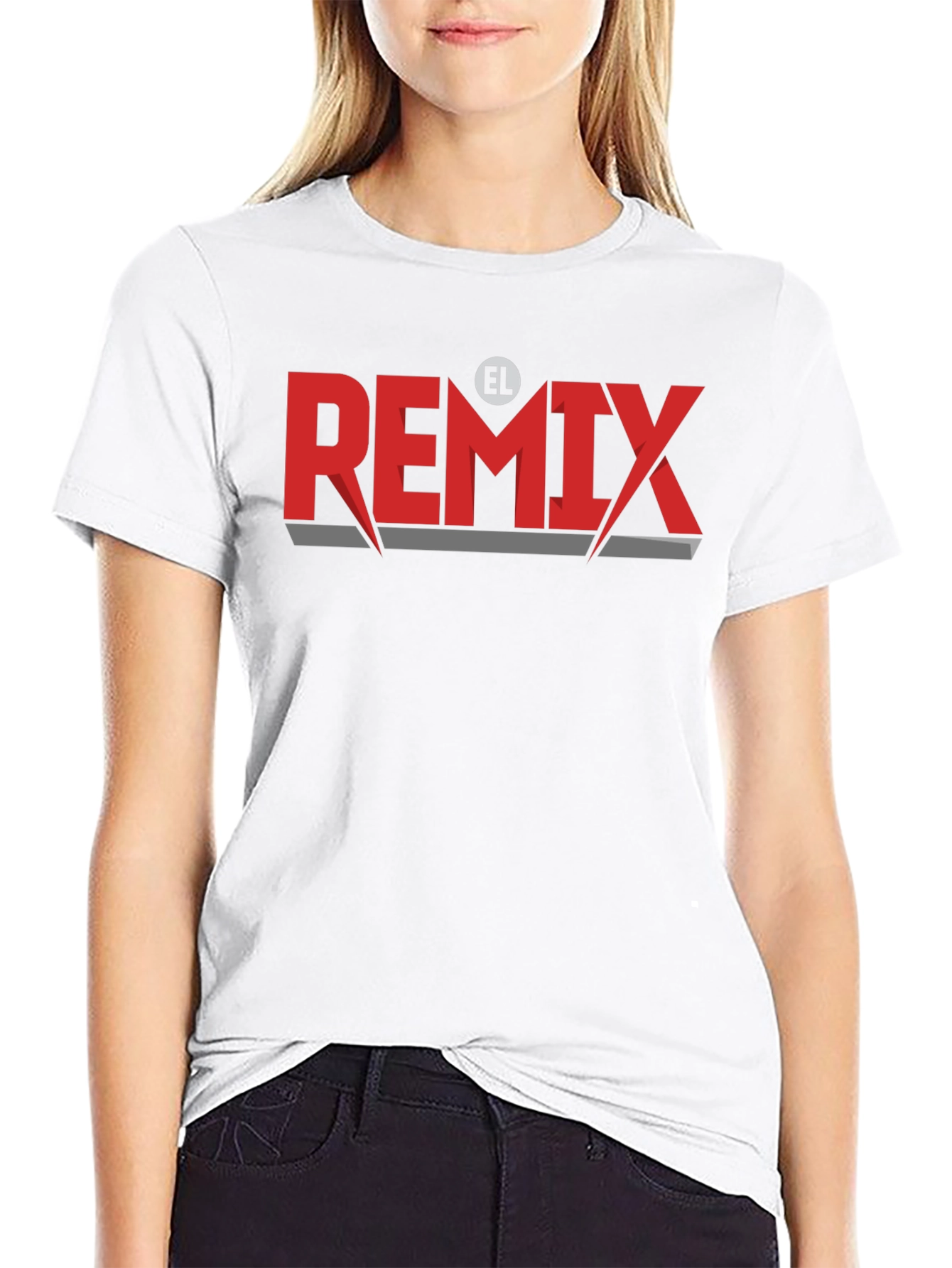 El Remix Graphic Tee - Stylish Black T-Shirt