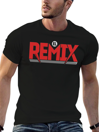 El Remix Graphic Tee - Stylish Black T-Shirt